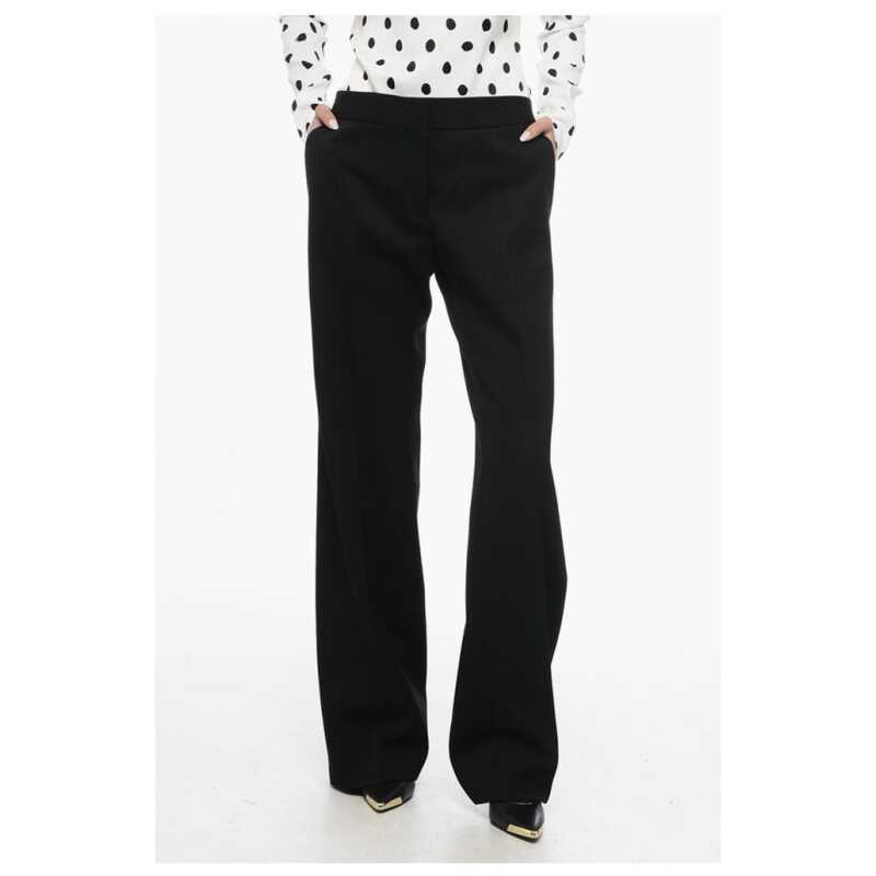Jil Sander Grain de Poudre Wool Pants with Relaxed Fit, theFeinheit