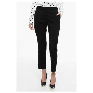 Jil Sander Front-pleated Cropped Pants