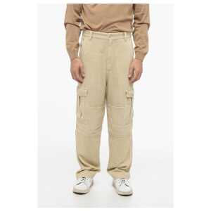 Isabel Marant Twill Fabric Cargo Pants with Belt Loops