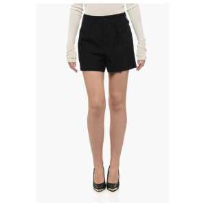 Maison Margiela MM0 Single-pleated Wool Blend Shorts