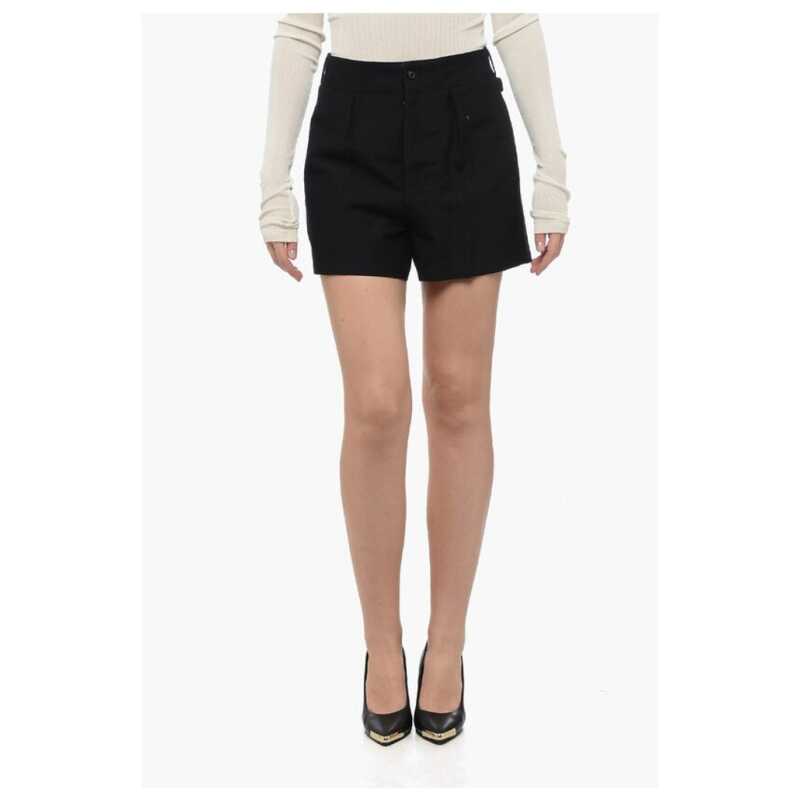 Maison Margiela MM0 Single-pleated Wool Blend Shorts, theFeinheit