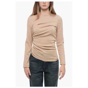 Stephan Janson Lurex Top with Drapped Detail