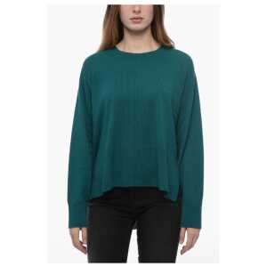 Parosh Cashmere WAM Sweater with Asymmetric Hem