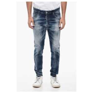 Dsquared² Dark-washed Skater Denims with Stonewashed Effect 16cm