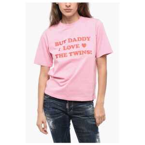 Dsquared² Crew Neck THE TWINS Cotton T-Shirt