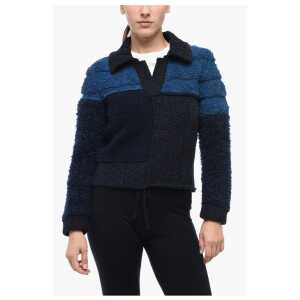 Bottega Veneta Polo Neck Wool Crop Pullover