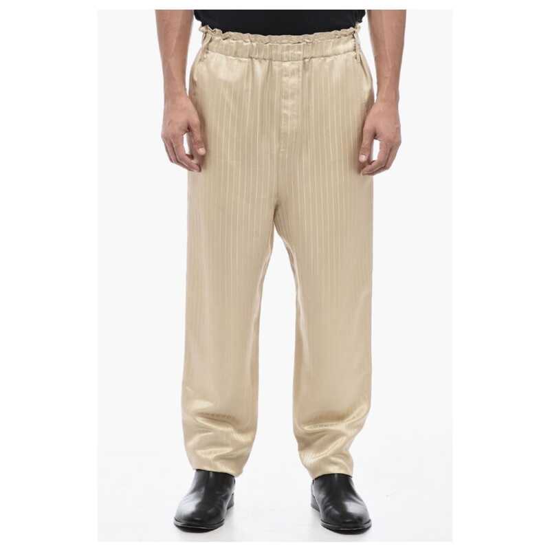 Saint Laurent Stripped Tailoring Pants with Drawstring, theFeinheit