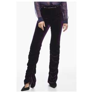 Gucci Velour Pants With Ruches