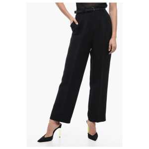 Dior Pleated High-Waisted Wool Pants