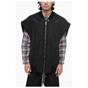 Rick Owens Quilted JUMBO FLIGHT Oversized Vest with Half Belt