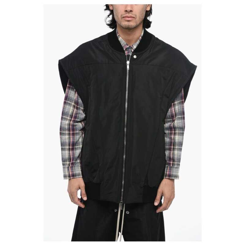 Rick Owens Quilted JUMBO FLIGHT Oversized Vest with Half Belt, theFeinheit