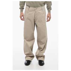 Armani EMPORIO Stretchy Cotton Wide-Leg Pants