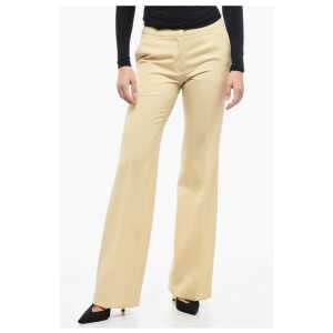 Jil Sander Grain de Poudre Wool Pants with Front Pleats