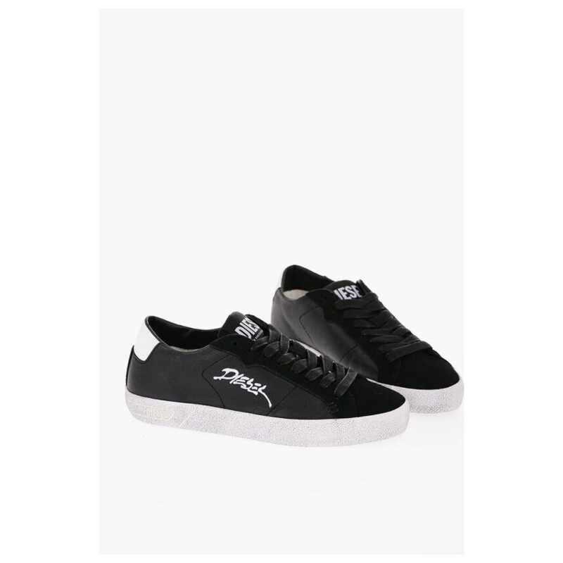 Diesel Embroidered Logo LEROJI Eco-Leather Sneakers, theFeinheit