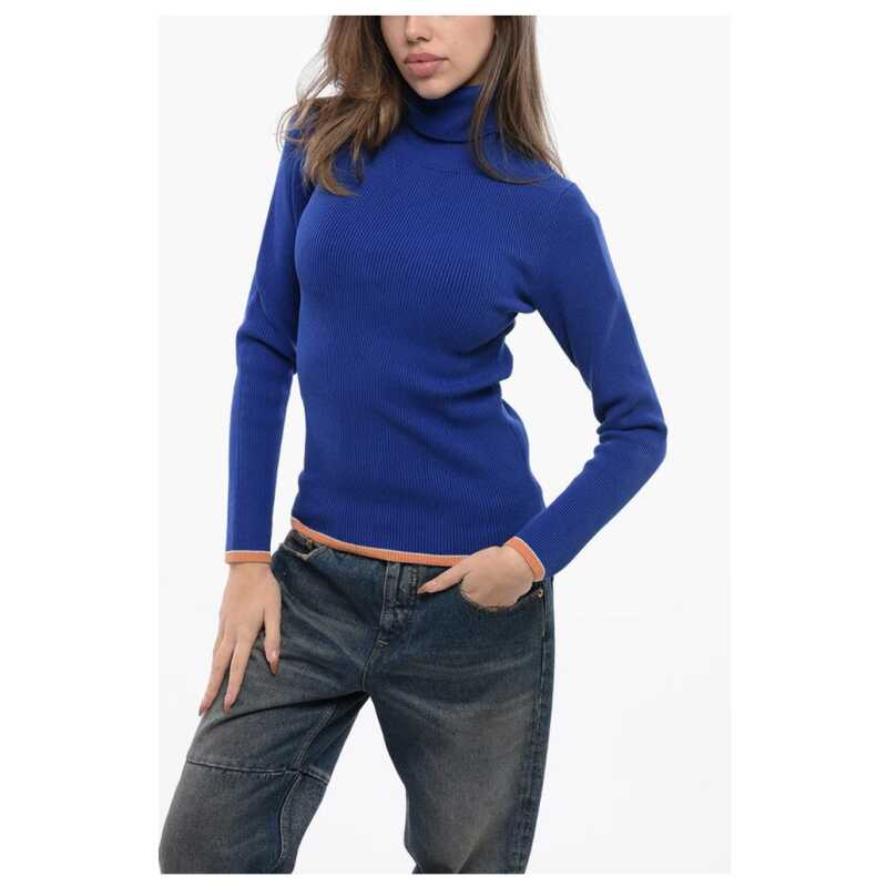 Diesel Ribbed Cotton Blend M-ARIBELLENEW Turtleneck Sweater, theFeinheit
