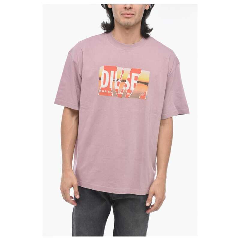 Diesel Distressed Effect Logo T-WASH-POFF-L1 T-shirt, theFeinheit