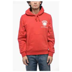 Diesel S-GINN-HOOD-K21 Hoodie Sweatshirt with Logo Print