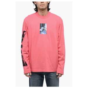 Diesel Oversized T-CRANE-LS-L2 Printed T-Shirt