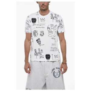 Junya Watanabe Crewneck T-Shirt with Basquiat Print