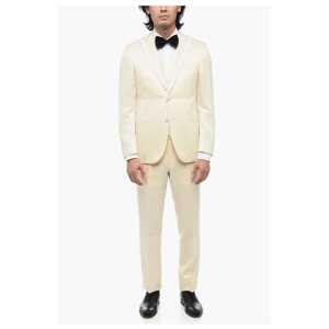 Corneliani CERIMONIA 3-Piece Wool and Silk Suit with Peak Lapel