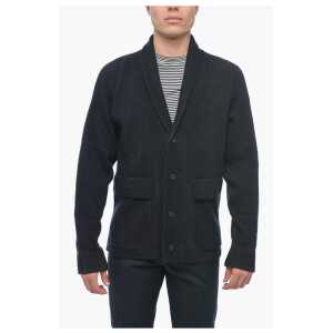 Ermenegildo Zegna USE THE EXISTING Wool Blend Cardigan with Shawl Lapel