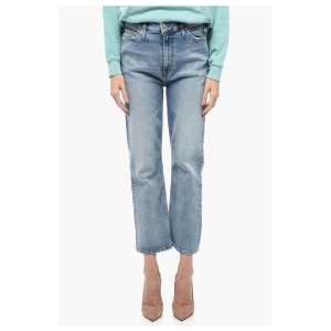 RE/DONE Light-Washed Crop Denims 22cm