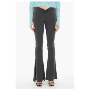 The Andamane Stretch Fabric Bootcut Pants with Elastic Waistband