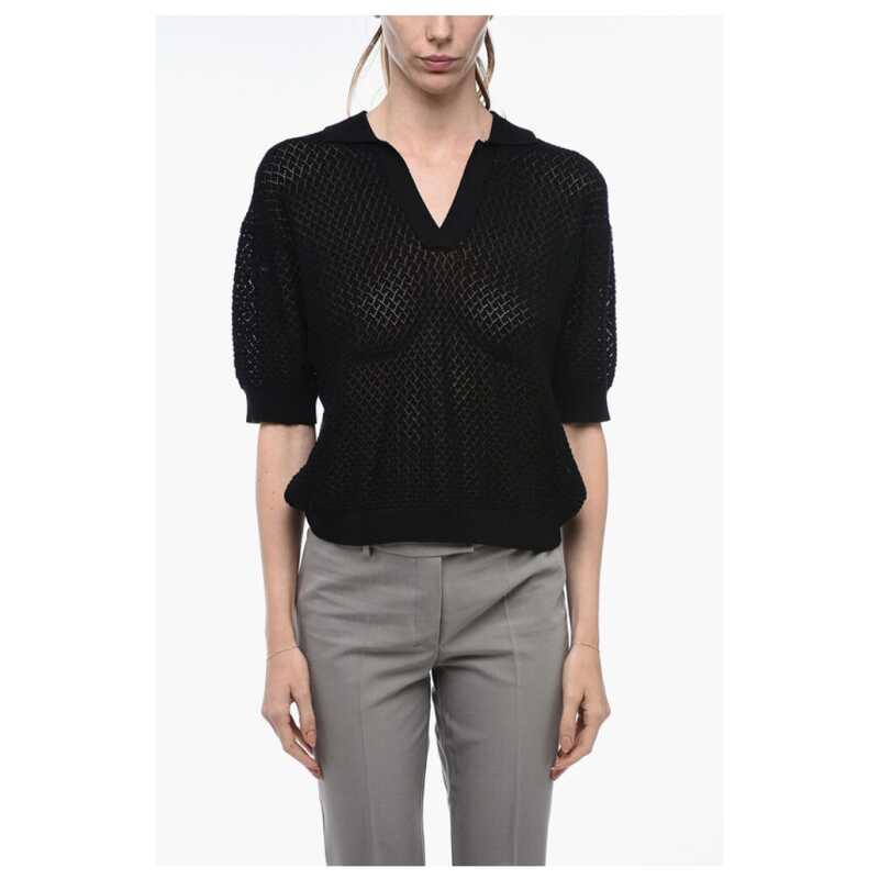 The Garment Openwork TANZANIA Polo with Cuffs, theFeinheit
