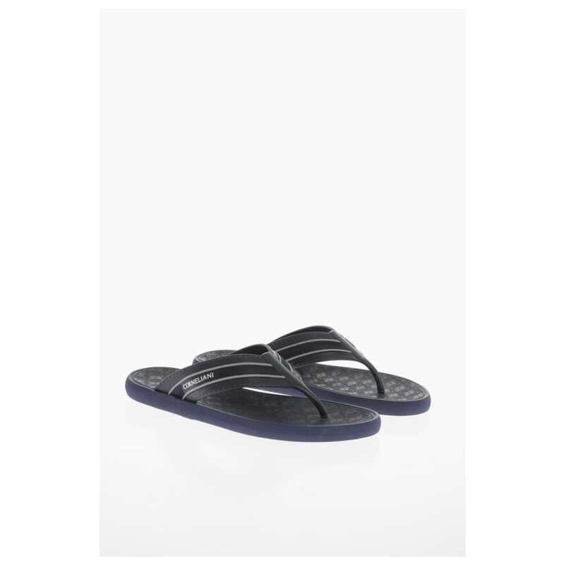Corneliani Logoed Rubber Flip-Flops, theFeinheit