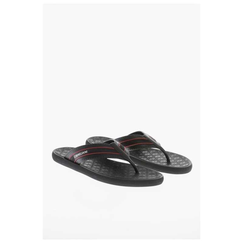 Corneliani Logoed Rubber Flip-Flops, theFeinheit