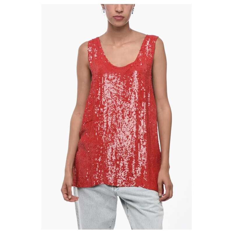 Parosh Sequined Tank Top, theFeinheit