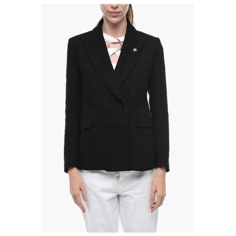 Amiri Double-breasted Tweed Cotton Blend Blazer, theFeinheit