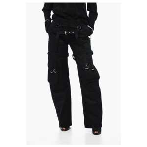 Off-White Oversized Cargo Pants with Buckle Detail