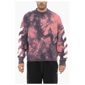 Off-White Tie-Dye Effect DIAG ARROW Crew-neck Sweatshirt