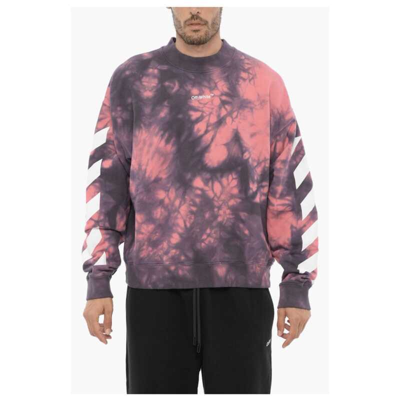 Off-White Tie-Dye Effect DIAG ARROW Crew-neck Sweatshirt, theFeinheit