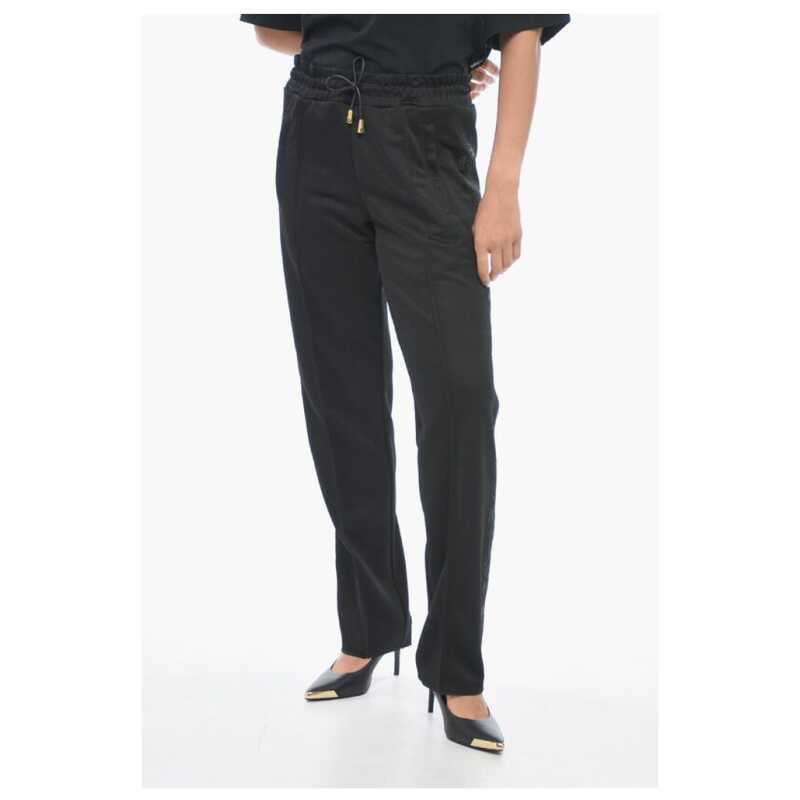 Palm Angels Cotton Track Pants with Lurex Embroideries, theFeinheit