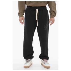 Palm Angels Solid Color Brushed Cotton HUNTER Joggers