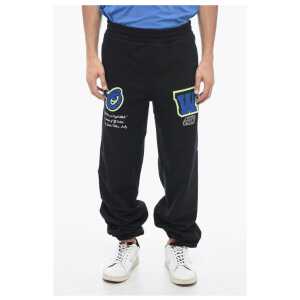 Off-White Embroidered VARS Joggers with Patchwork