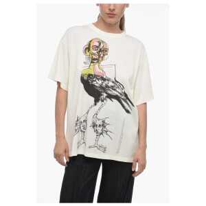 Maison Margiela MM6 Crew Neck OFF WHITE Printed T-Shirt