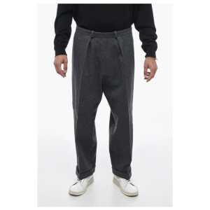 Maison Margiela MM10 Single-pleated Wool Blend Chinos Pants