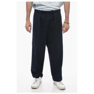 Maison Margiela MM10 Single-pleated Wool Blend Chinos Pants