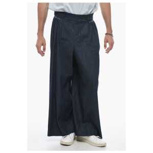Maison Margiela MM0 Dark Washed Gaucho Denims with Martingales 40cm