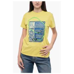 Maison Margiela MM1 Crew Neck SMILES Printed Cotton T-Shirt