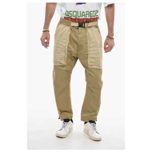 Dsquared² Two-toned Pully Pants with Buckle