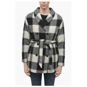 Woolrich ARCHIVE Double-breasted Plaid Check Coat