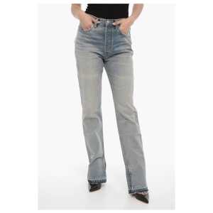 RE/DONE Straight Leg Jeans with Ankle Slit 20cm
