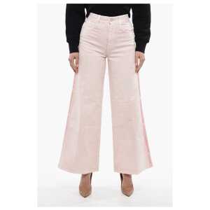 Stella McCartney 5 Pocket Wide Leg Pants with Logoed Bands