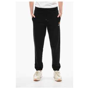 Kenzo Brushed Cotton CREST LOGO Sweatpants with Cuffs