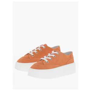 Maison Margiela MM6 Suede Low-Top Sneakers With Contrast Platform 5,5cm
