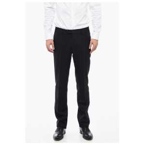 Corneliani Virgin Wool LEADER Trousers with Slim Fit